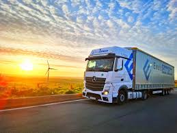 Truck on highway